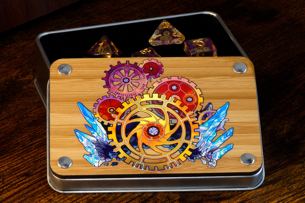 Artificer dice set and box - The Wizard's Vault