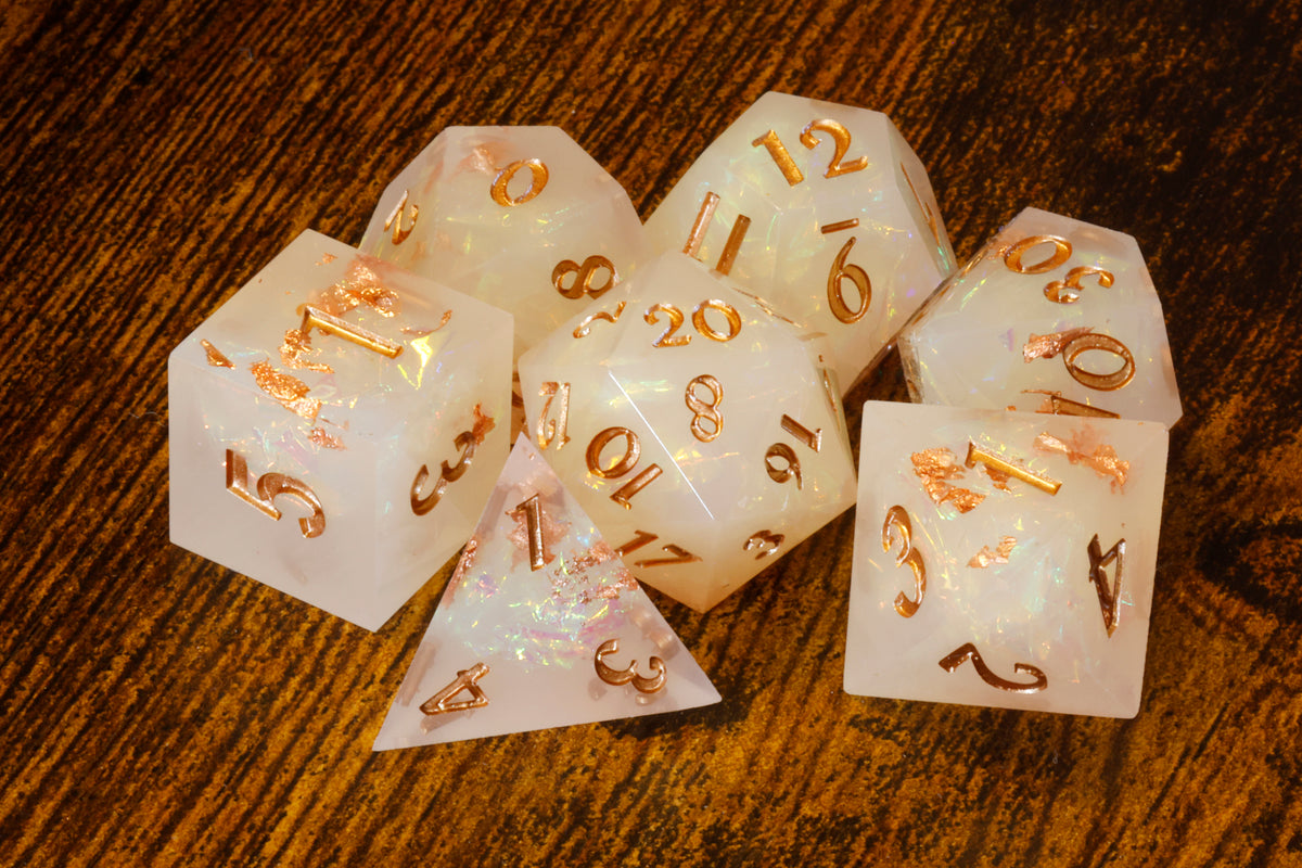 Angelic Hope Dice Set - The Wizard's Vault