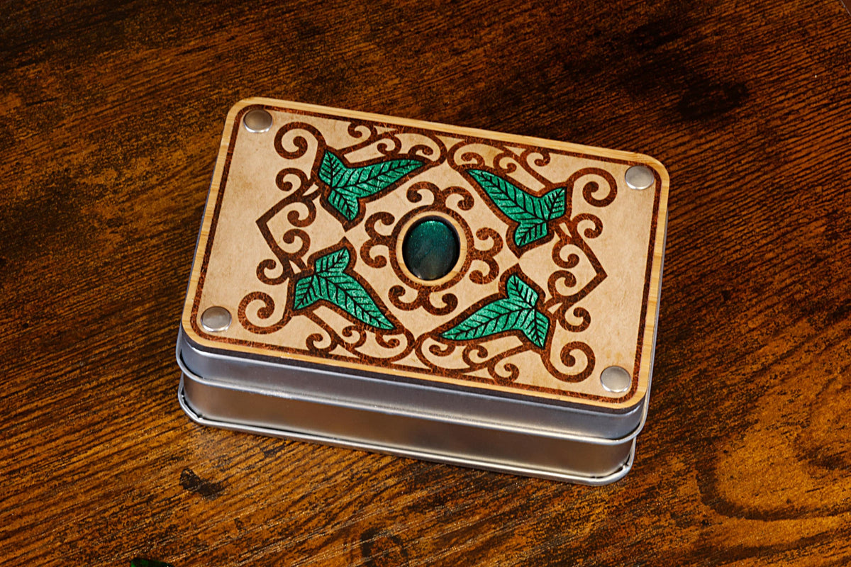 Elvish Dice Vault & Verdant Opal Dice Set - The Wizard's Vault