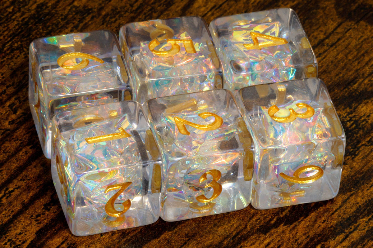 Sacred Opal D6 dice