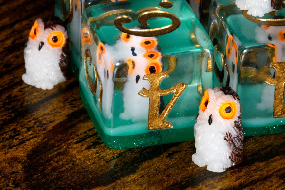 Wise Owl D6 Dice – Owl Inclusions - The Wizard's Vault
