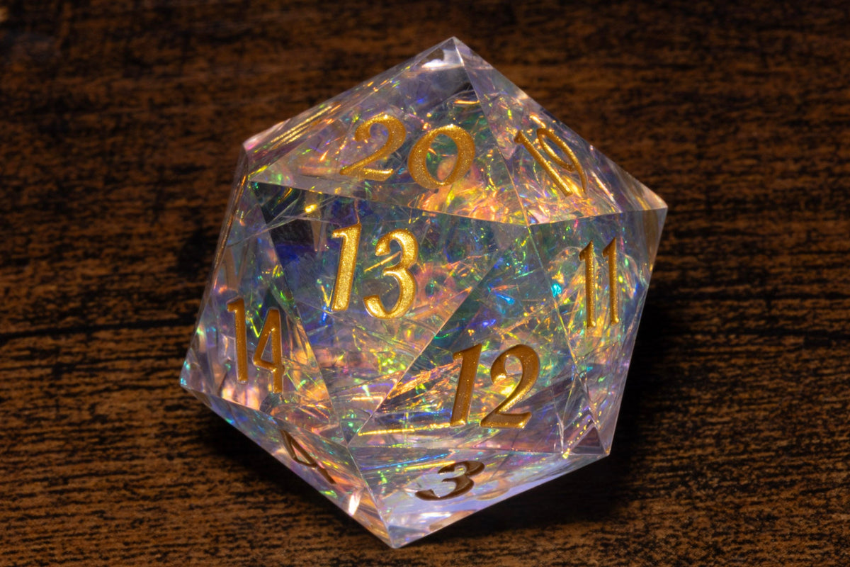 Spindown dice and life counters from The Wizard's Vault