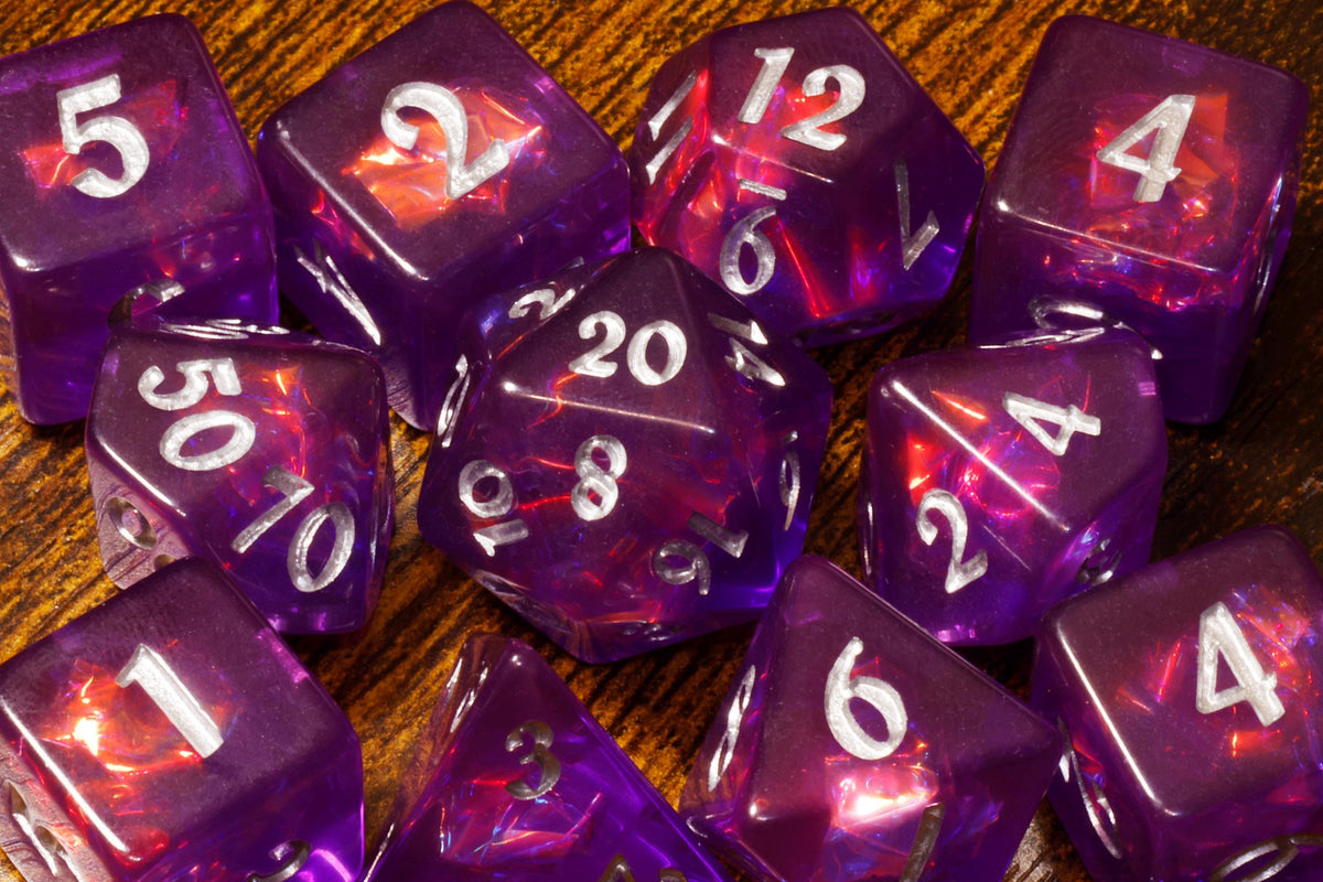 Eldritch Portal Dice Box & Polyhedral Dice Set, Old-School DnD Style Artwork - The Wizard's Vault