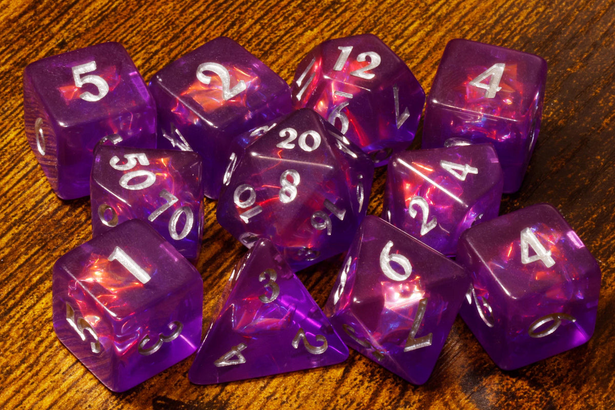 Eldritch Portal Dice Box & Polyhedral Dice Set, Old-School DnD Style Artwork - The Wizard's Vault