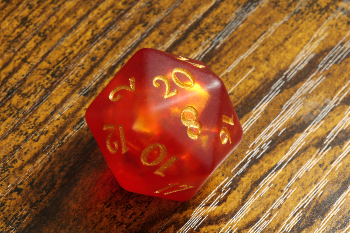 Mystical Opal Large D20 Dice - The Wizard's Vault