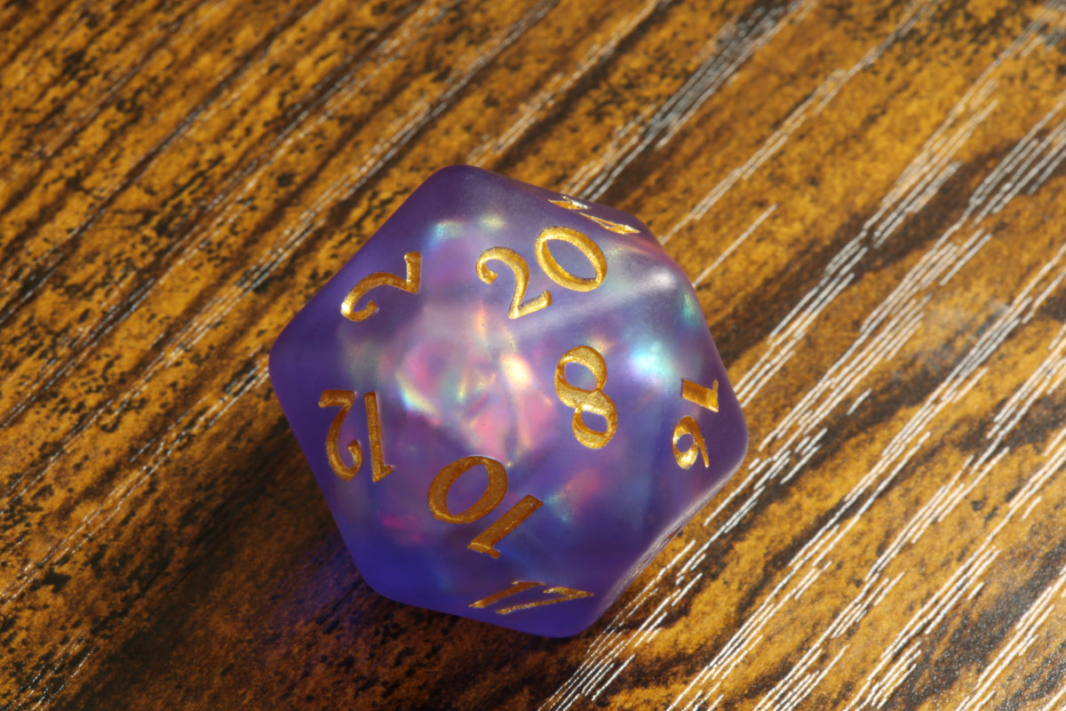 Mystical Opal Large D20 Dice - The Wizard's Vault
