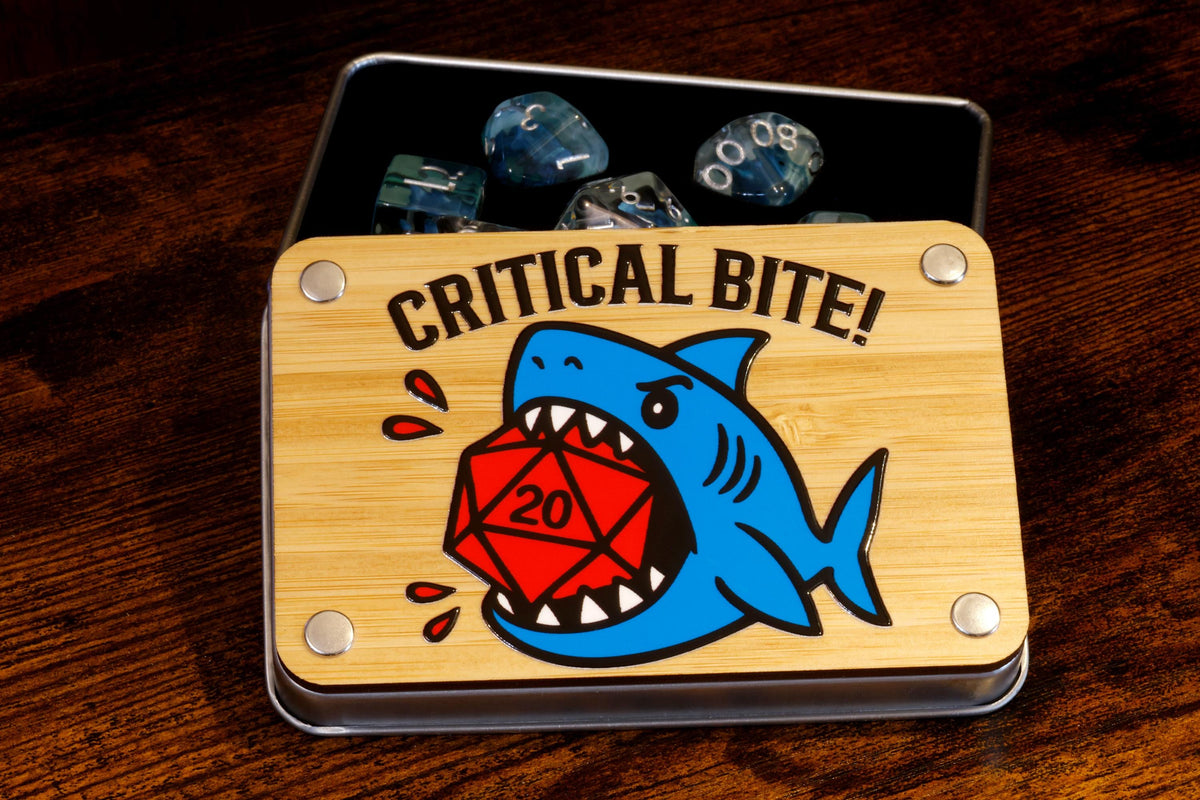Critical Bite Decorative Box & Shark Dice - The Wizard's Vault