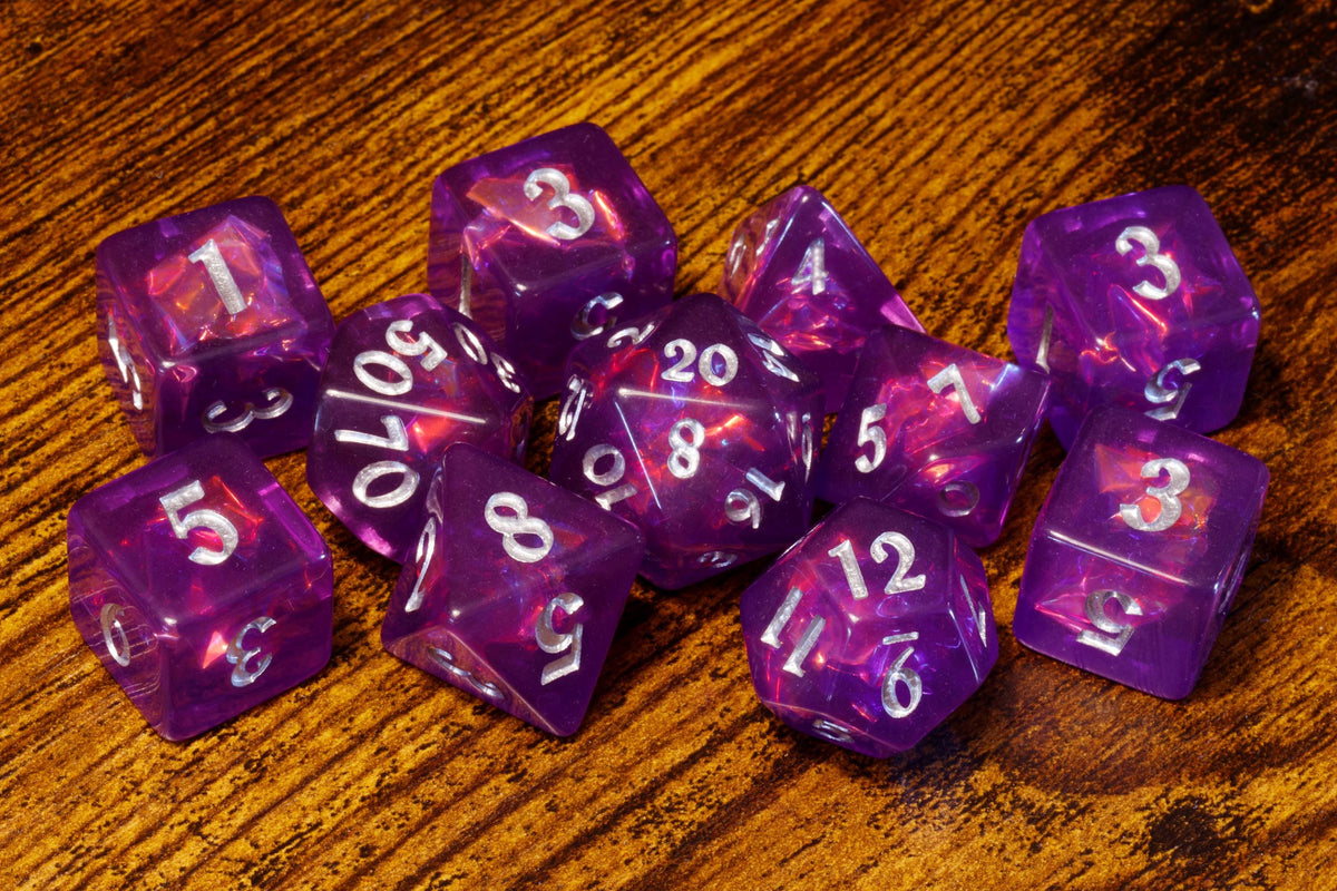 Eldritch Portal Dice Box & Polyhedral Dice Set, Old-School DnD Style Artwork - The Wizard's Vault