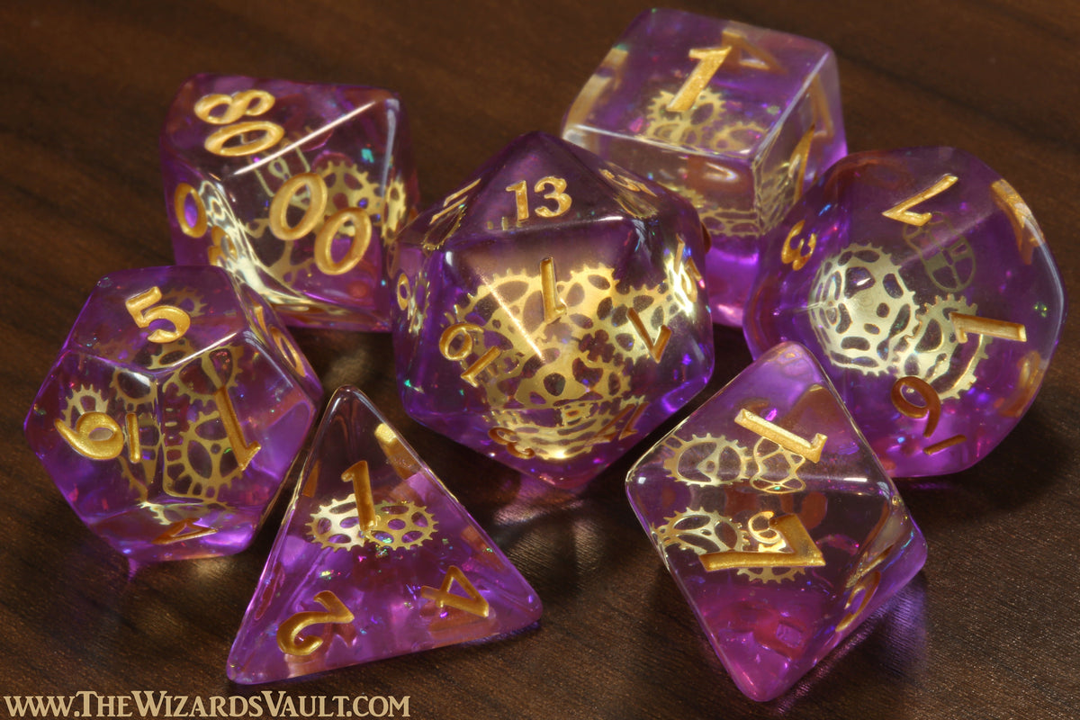 Artificer dice set and box - The Wizard's Vault