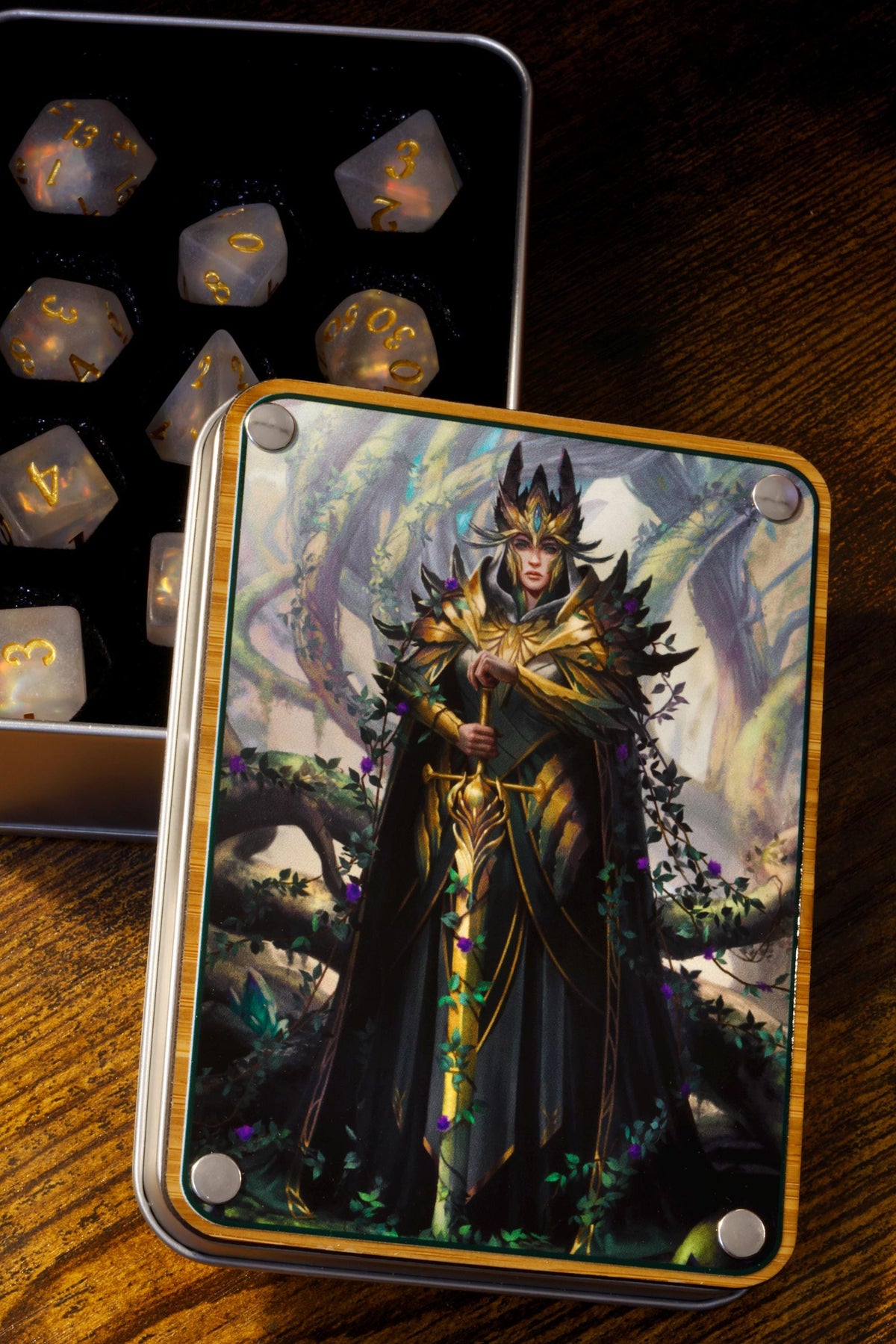 Oath of the Ancient Box and Paladin's Oath  11-Piece dice set - The Wizard's Vault