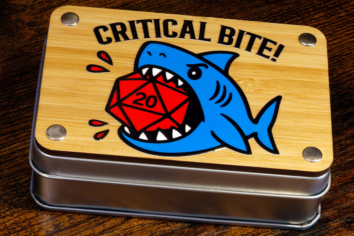 Critical Bite Decorative Box & Shark Dice - The Wizard's Vault
