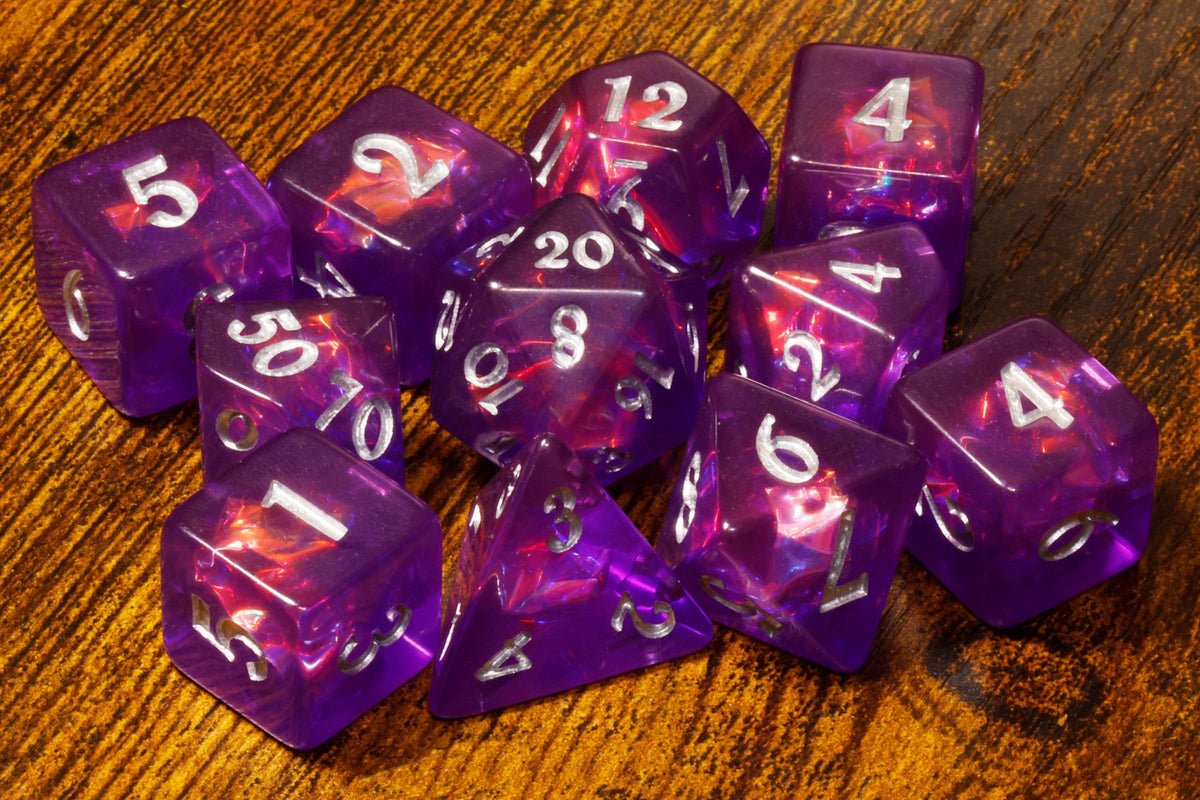 Eldritch Portal Dice Box & Polyhedral Dice Set, Old-School DnD Style Artwork - The Wizard's Vault