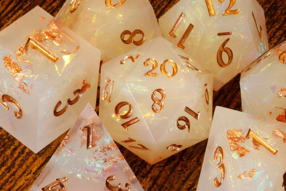 Angelic Hope Dice Set - The Wizard's Vault