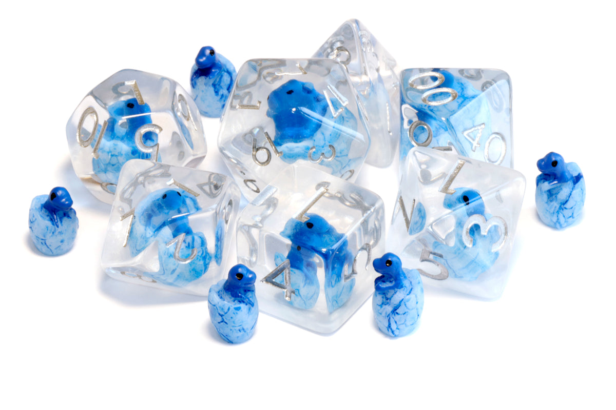 Frost Dragon Hatchling dice set - The Wizard's Vault
