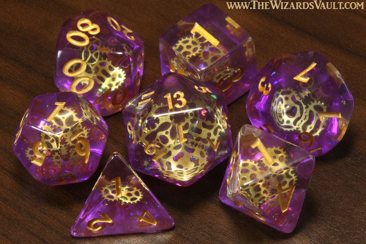 Artificer dice set and box - The Wizard's Vault