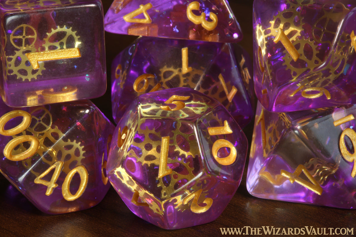 Artificer dice set and box - The Wizard's Vault