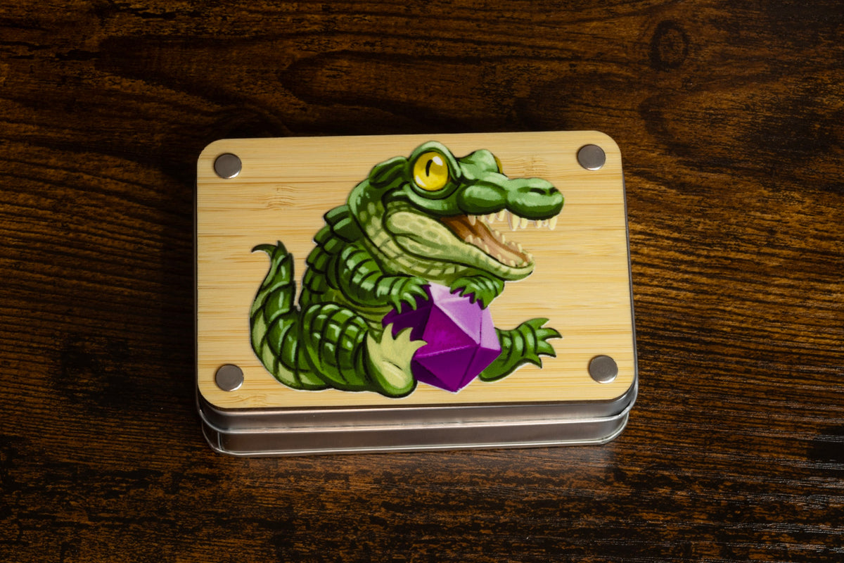 Crocodile dice box - The Wizard's Vault