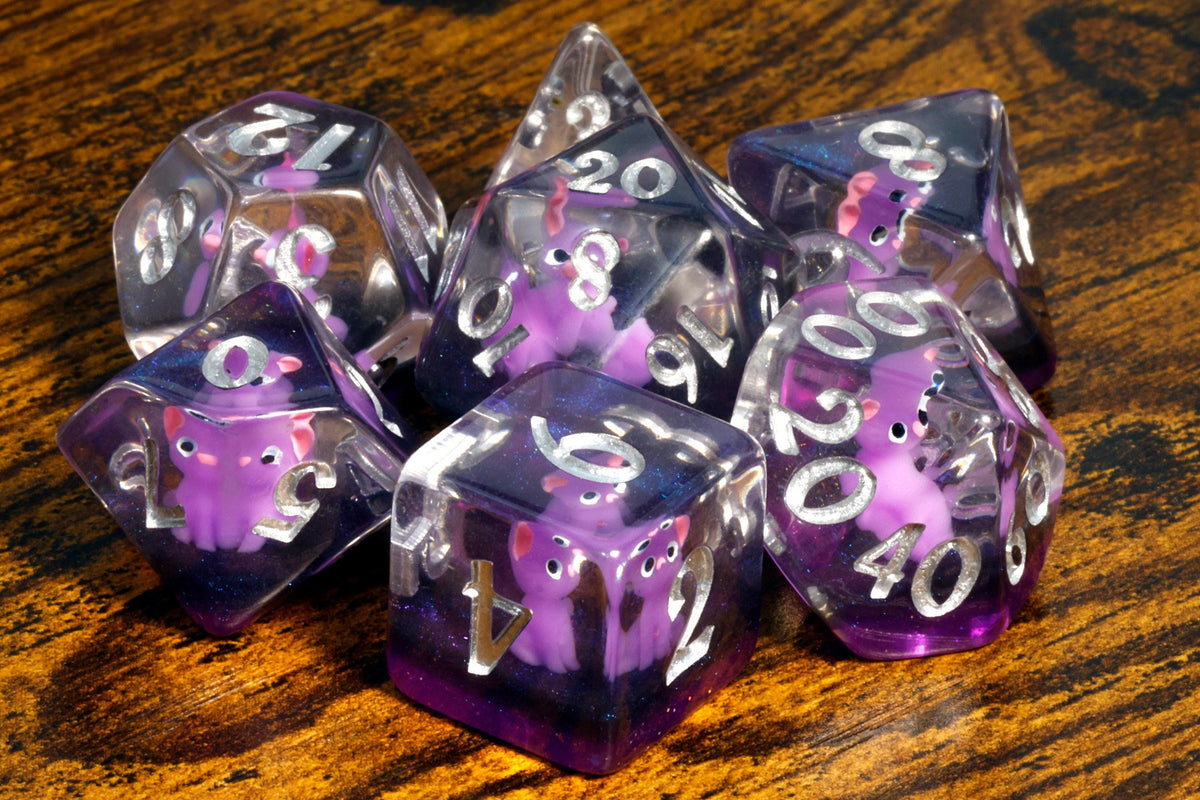 I Cast Invisibility Mystic Cat Dice Set and Box