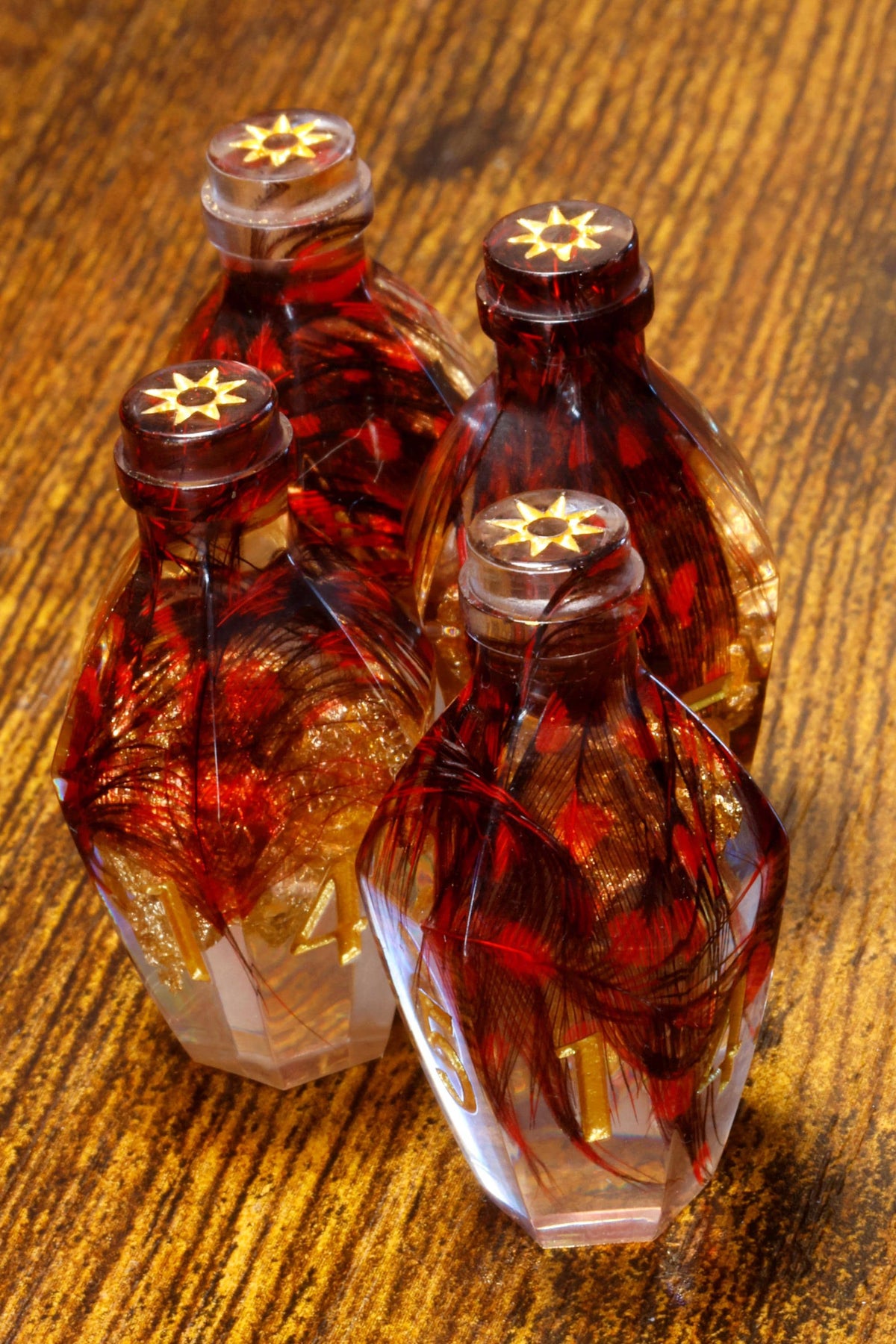 Gilded Phoenix Elixir D6 Potion Dice – Sharp Edge D6 - The Wizard's Vault
