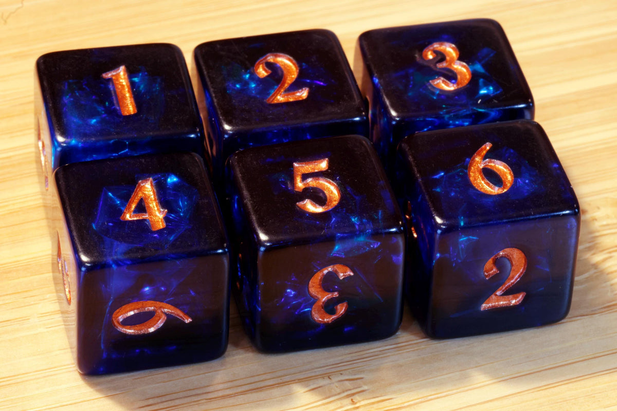 Twilight Opal D6 dice