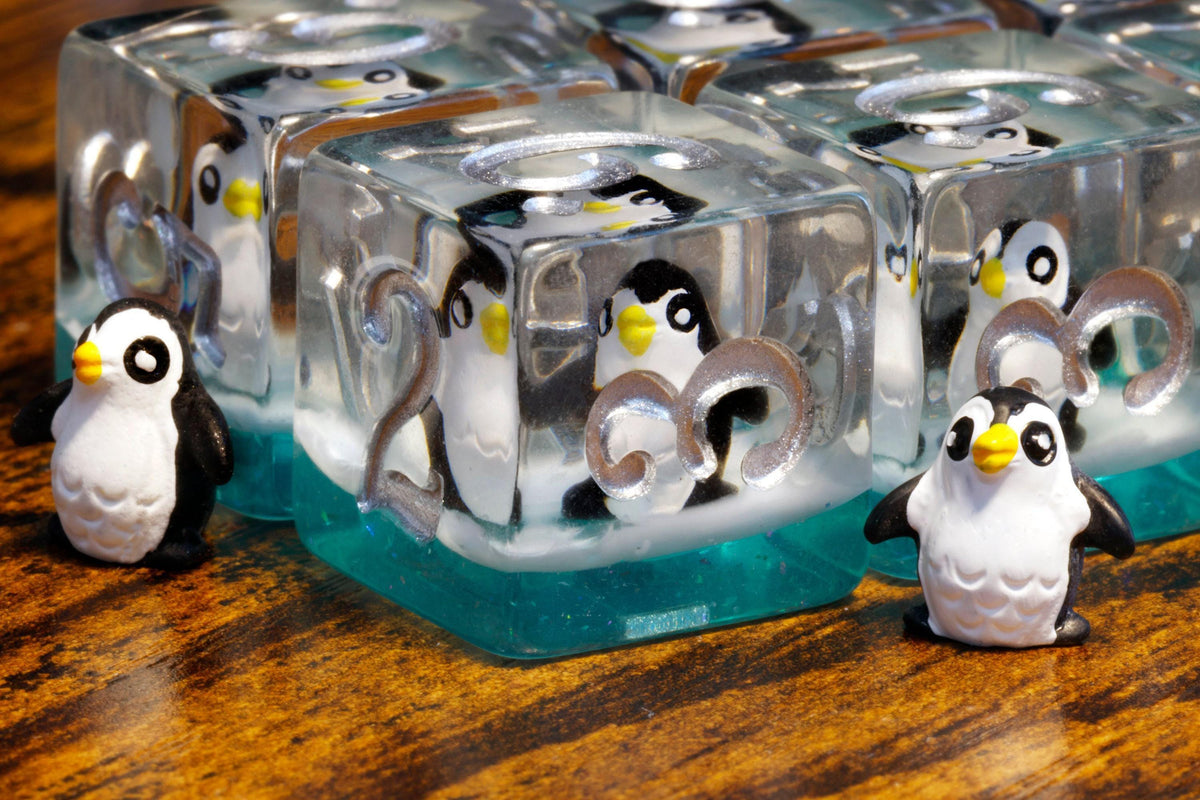 Penguin D6 dice