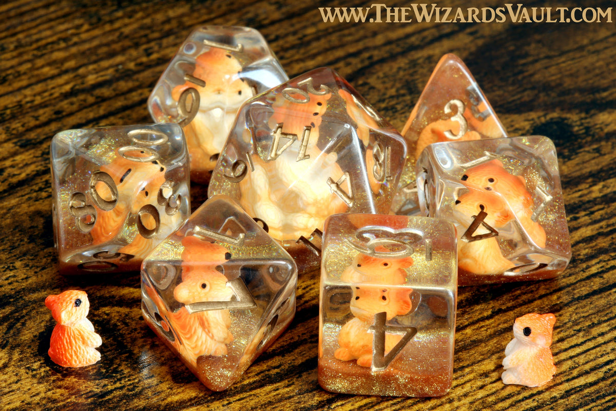 Hamster dice box and set - The Wizard's Vault
