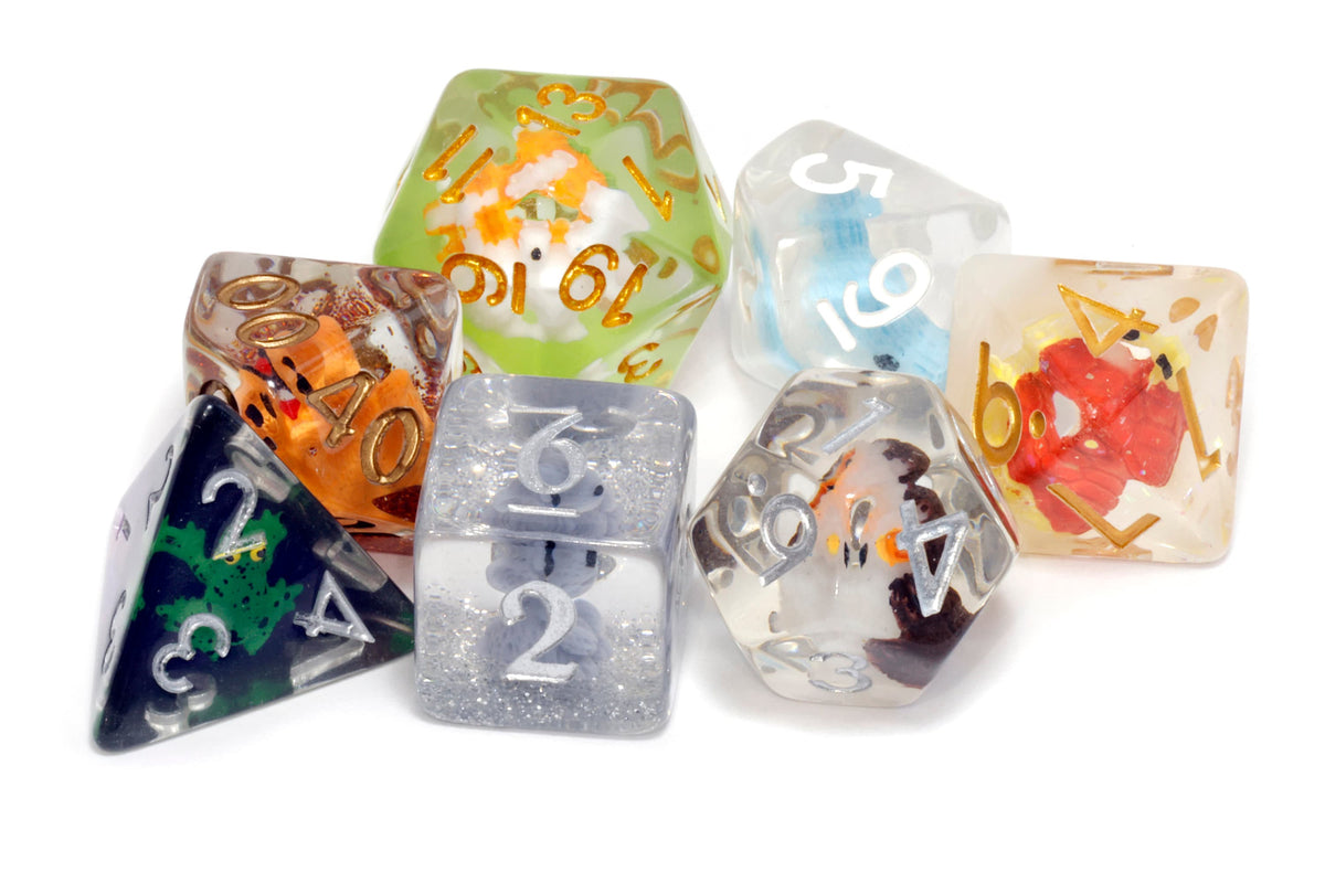 Woodland animal dice set for tabletop RPGs